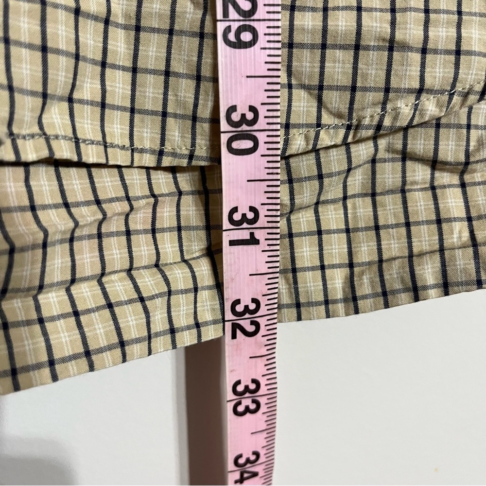 Men's Nautica Long Sleeve Button‎ Down Plaid Shirt Tan Black Size XL - Picture 6 of 6